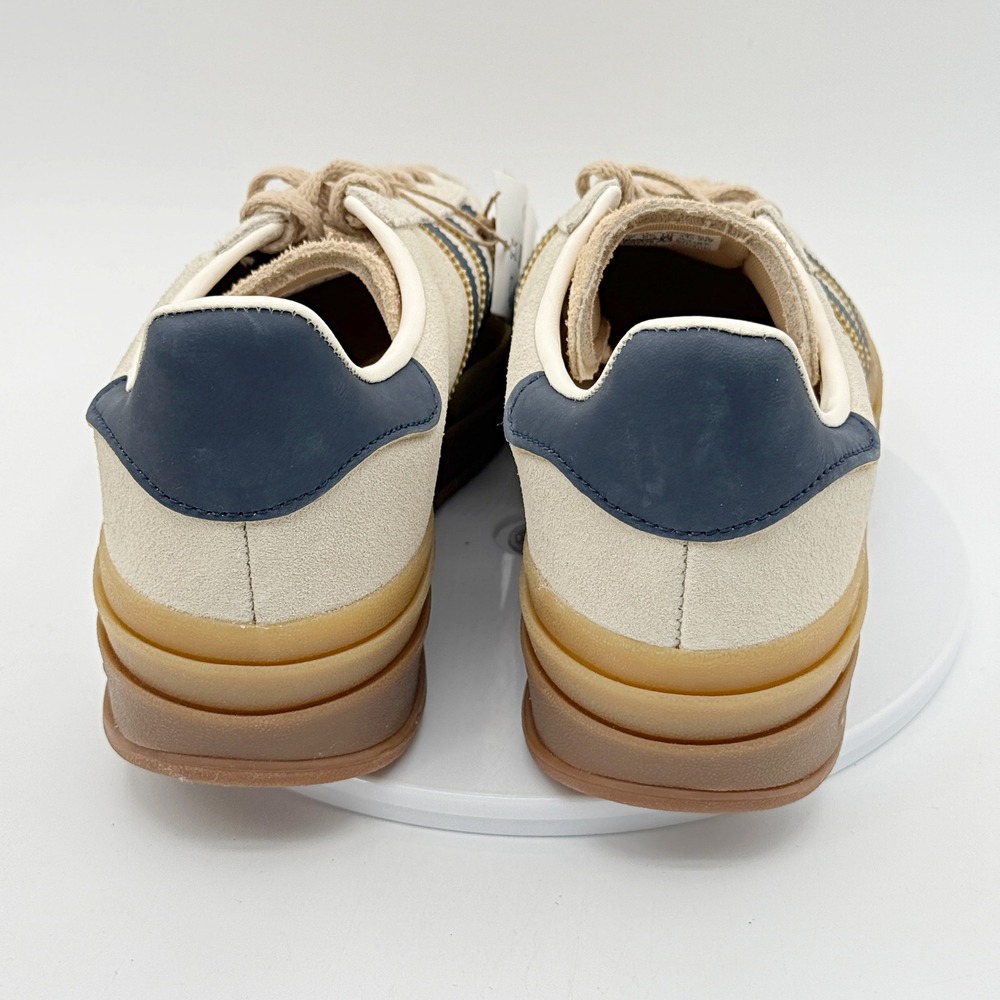 Adidas Gazelle Bold Size 7 Womens Cream/Indigo/Gum JQ5126, NEW - Picture 7 of 10